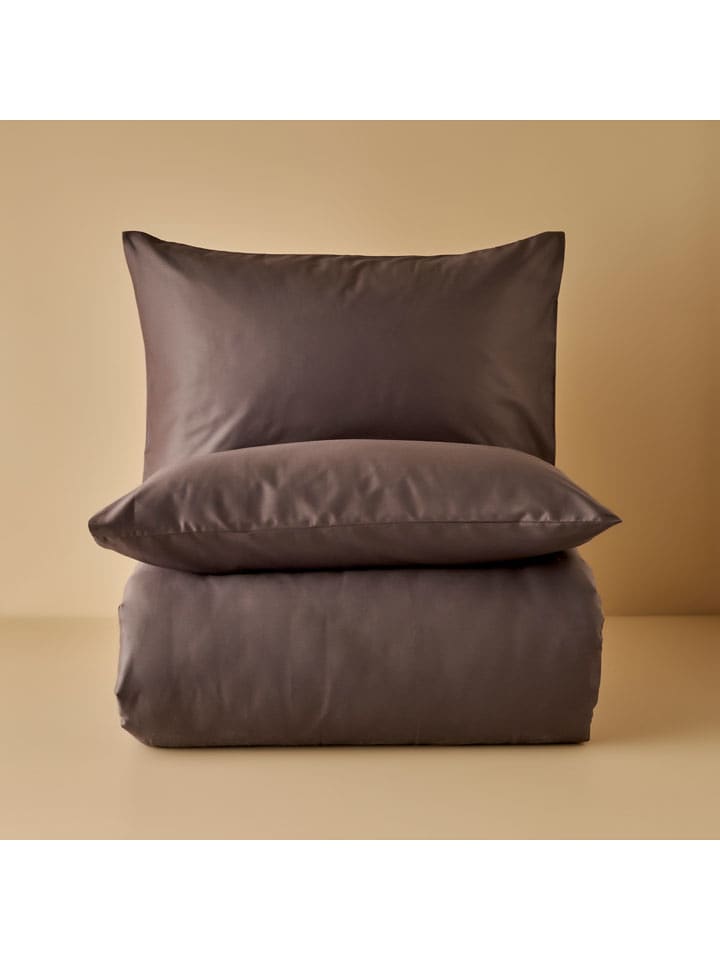 BELLA MAISON 2-częściowy komplet pościeli satynowej "Supreme" w kolorze granatowym rozmiar: 160x220 cm