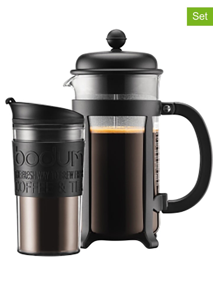 bodum 2-częściowy zestaw "Java" w kolorze czarnym do kawy rozmiar: onesize