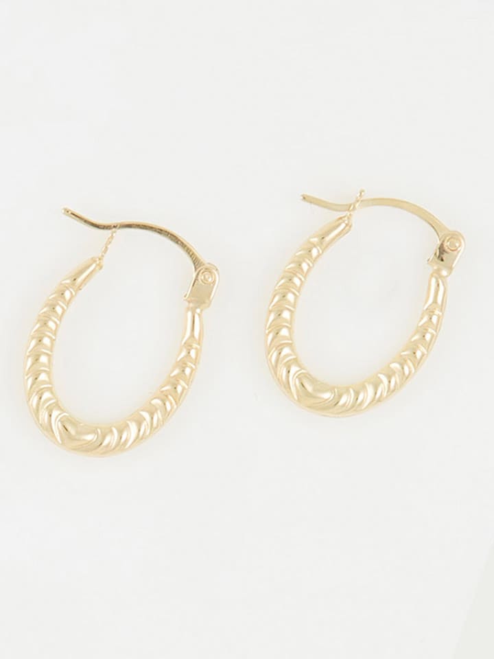 OR ÉCLAT Złote kolczyki-kreole "Evin" rozmiar: onesize