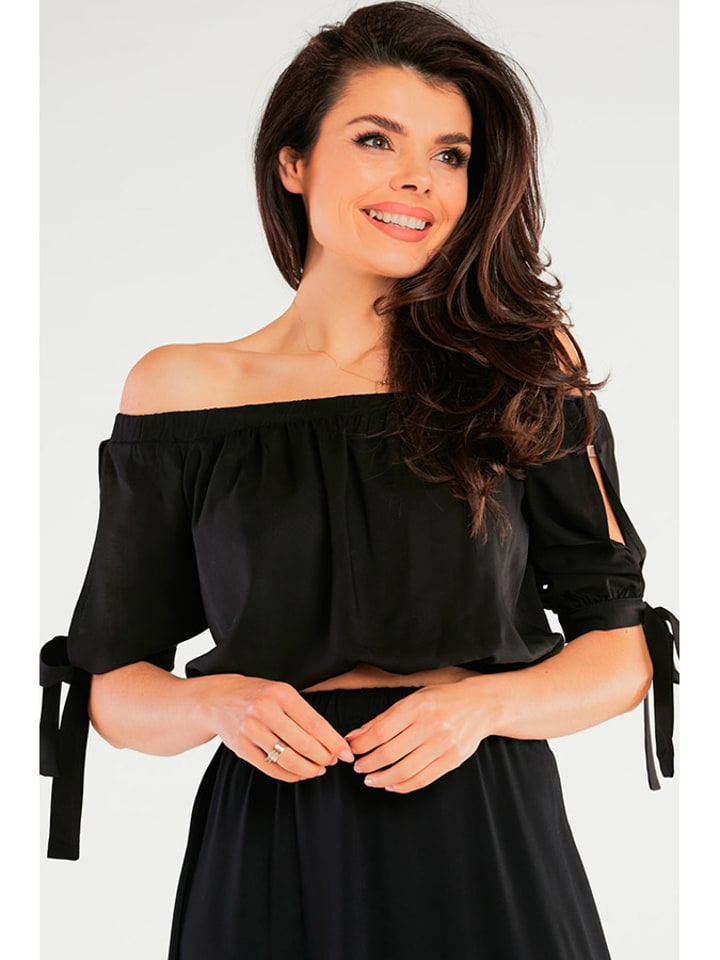 Awama Bluzka w kolorze czarnym rozmiar: L/XL