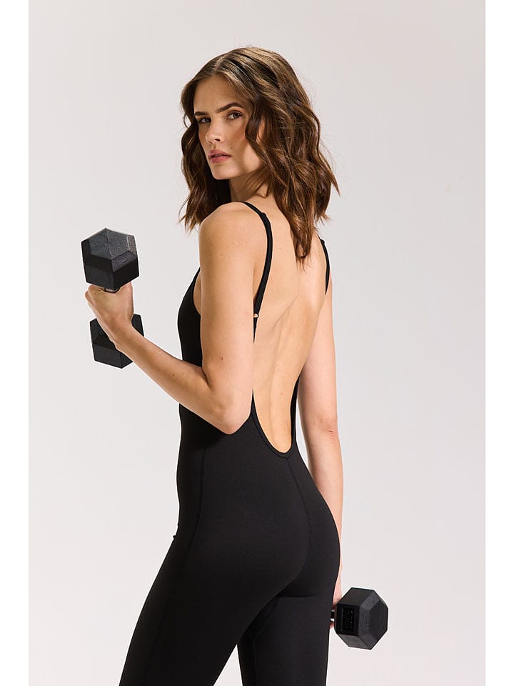 Onamaste Kombinezon "Oshia" w kolorze czarnym do jogi rozmiar: L/XL