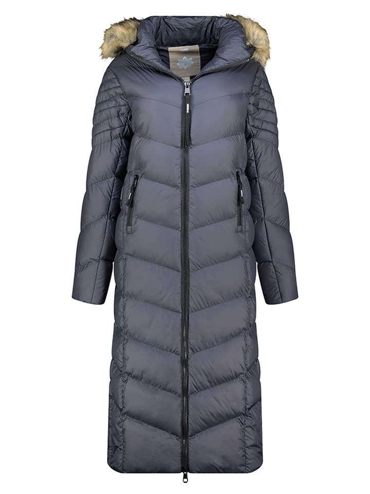 Geographical Norway Płaszcz zimowy "Capucine" w kolorze granatowym rozmiar: M