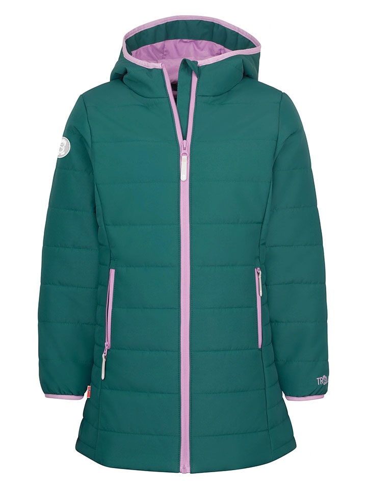 Trollkids Płaszcz zimowy "Stavanger" w kolorze morskim rozmiar: 98