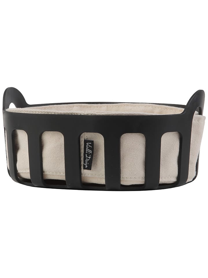 Vialli Design Koszyk "Livio" w kolorze czarnym na pieczywo - 24 x 18 x 8,5 cm rozmiar: onesize