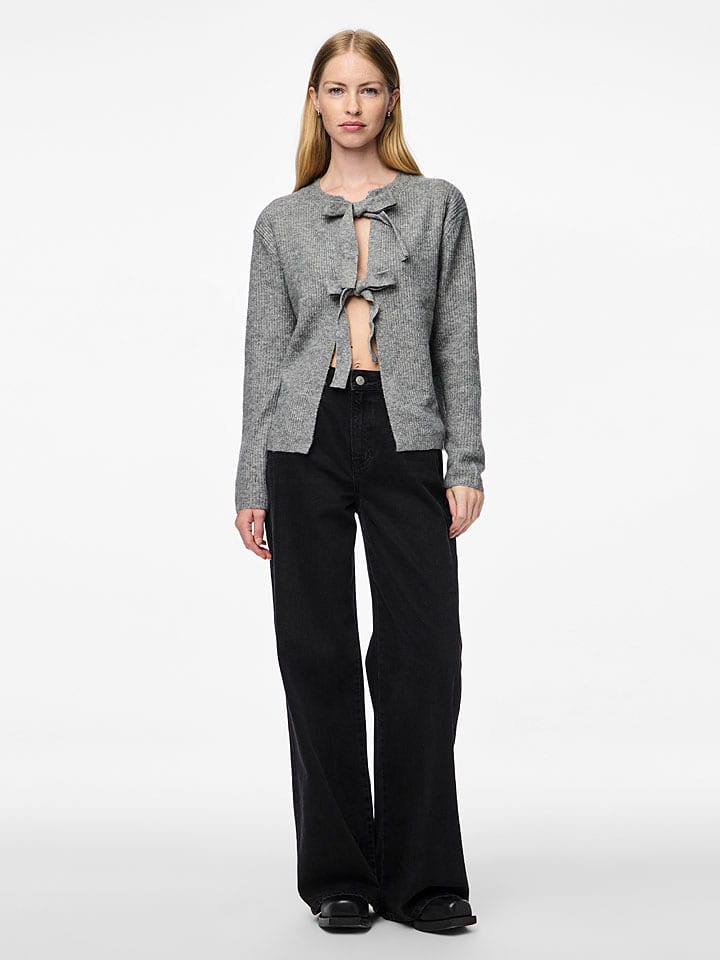 Pieces Kardigan "Pcsilly" w kolorze szarym rozmiar: XS