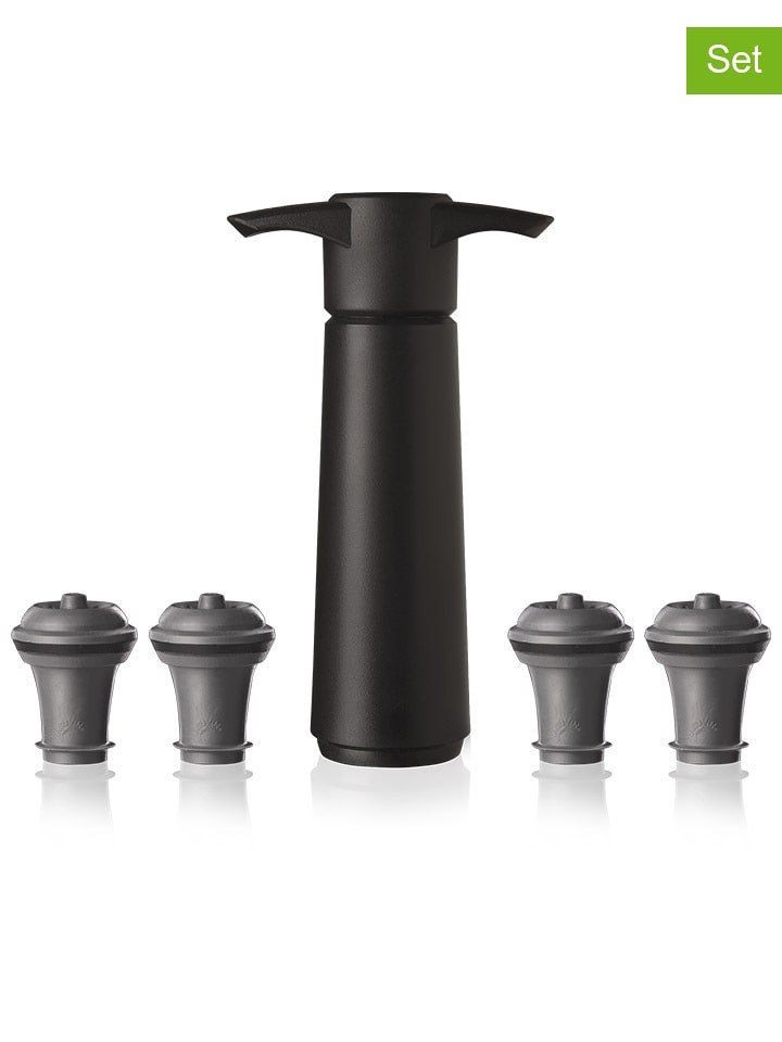 Vacu Vin 5-częściowy zestaw w kolorze czarnym rozmiar: onesize