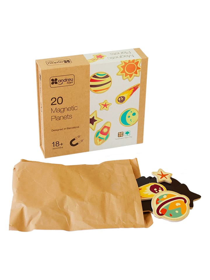 Andreu Toys 18-częściowy zestaw magnesów - 18 m+ rozmiar: onesize