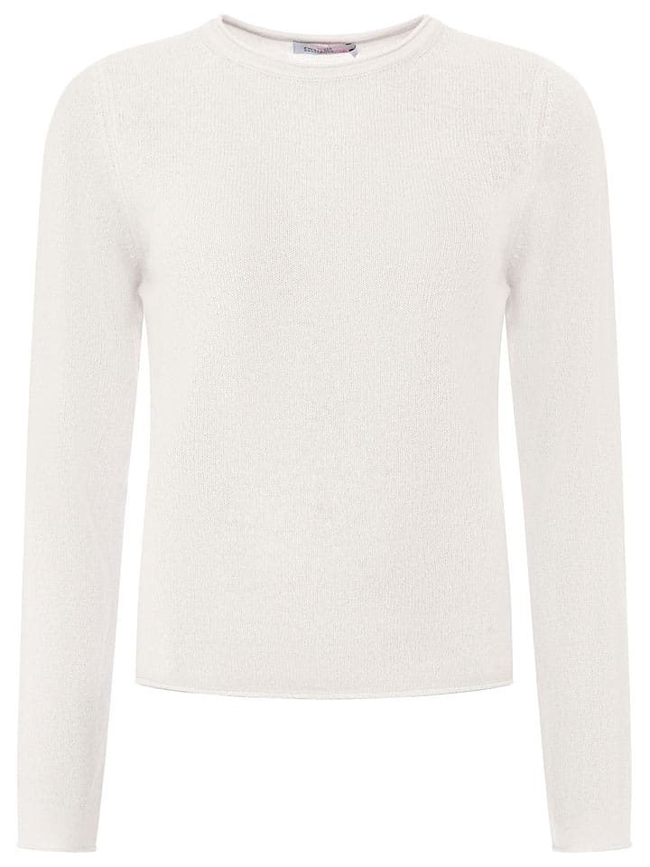 Zwillingsherz Sweter w kolorze kremowym rozmiar: S