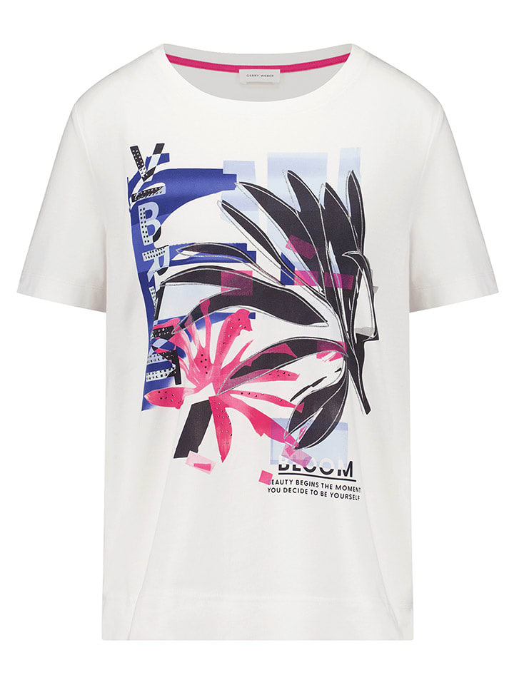 Gerry Weber Koszulka w kolorze kremowym rozmiar: 44