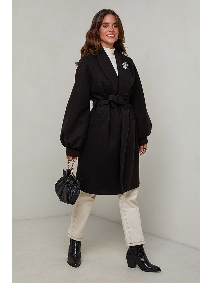 L'armoire de Suzette Płaszcz przejściowy w kolorze czarnym rozmiar: 42