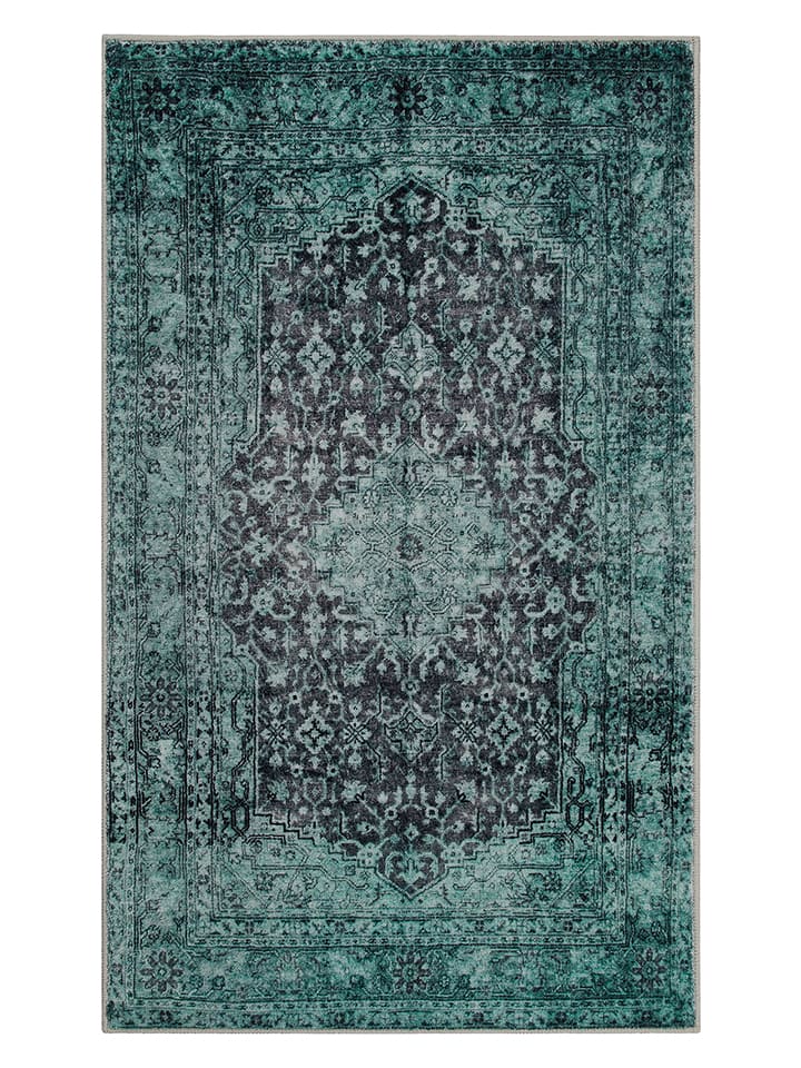 Wecon Home Dywanik łazienkowy "Ralph" w kolorze zielonym rozmiar: 80x150 cm