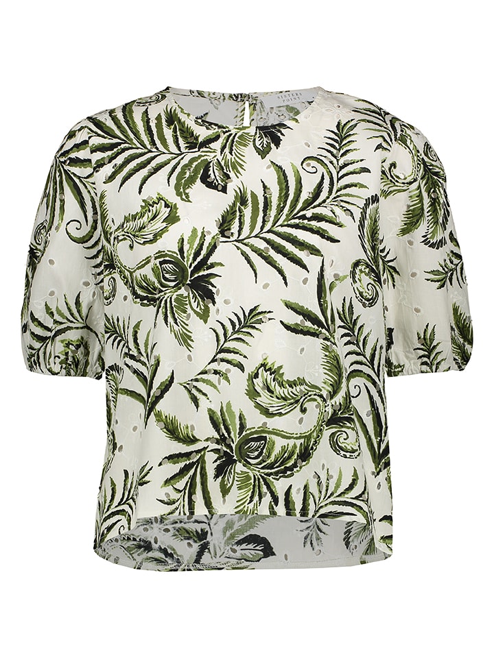 SisterS point Bluzka w kolorze kremowo-zielonym rozmiar: M