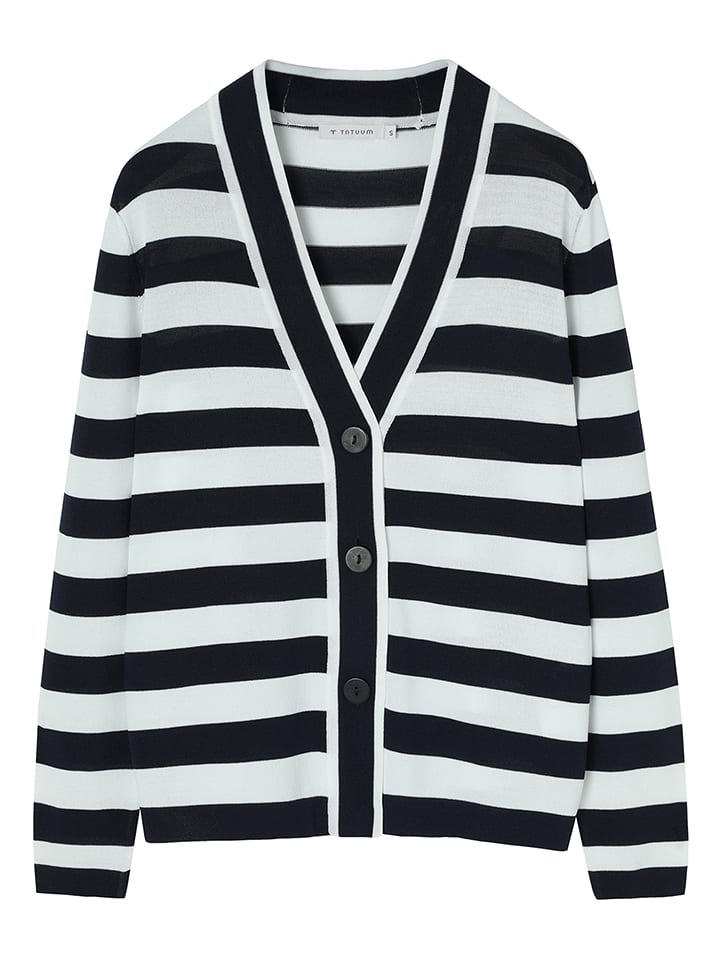 TATUUM Kardigan w kolorze czarno-białym rozmiar: L