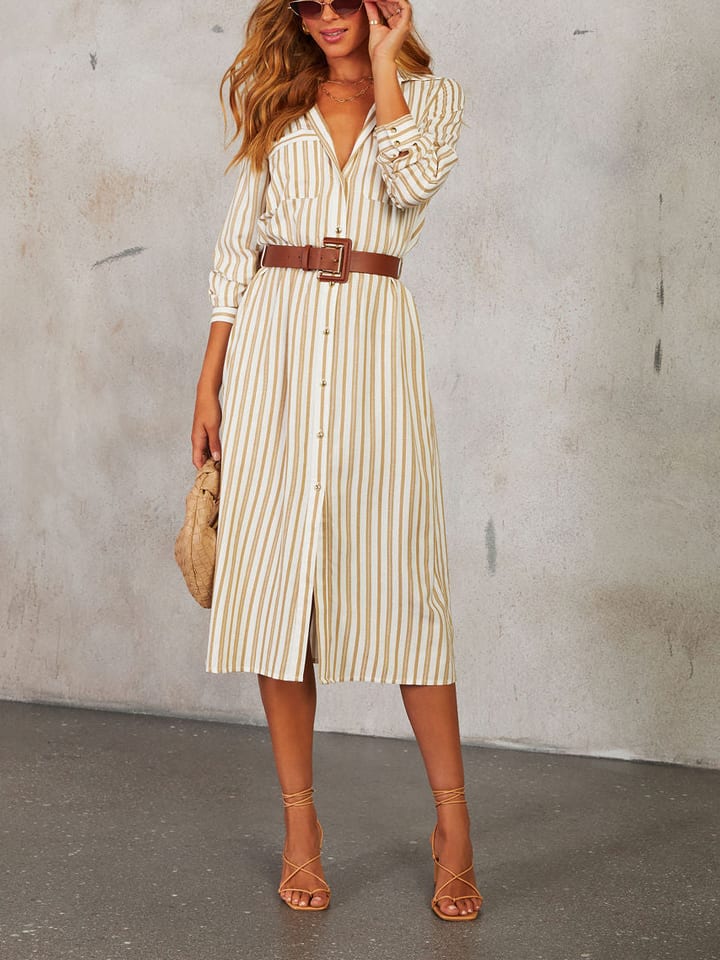 Milan Kiss Sukienka w kolorze beżowo-kremowym rozmiar: L