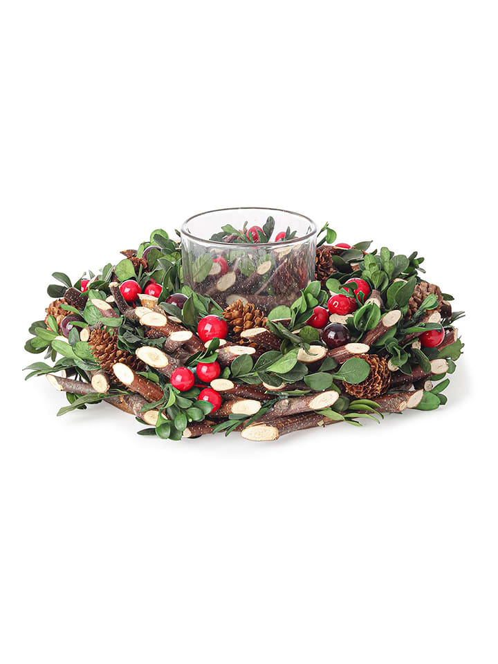 Bizzotto Świecznik "Eloise" ze wzorem - Ø 23 cm rozmiar: onesize