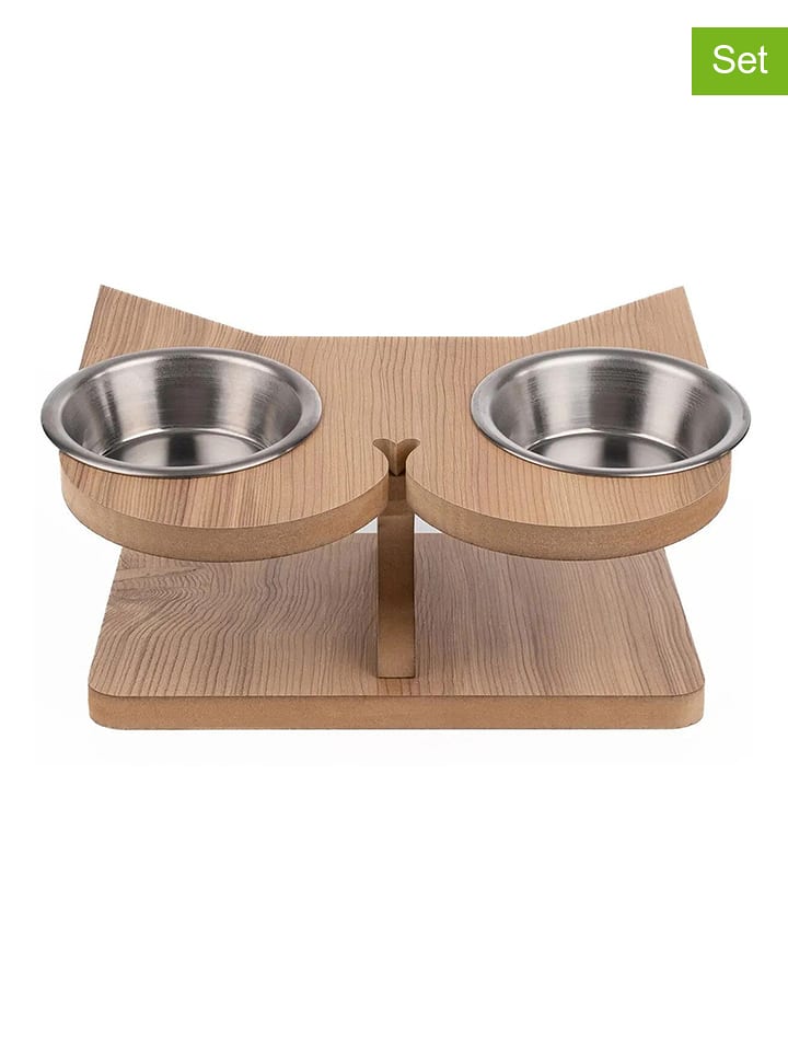 Paws&Whiskers 3-częściowy zestaw w kolorze jasnobrązowym - 32 x 8 x 25 cm rozmiar: onesize