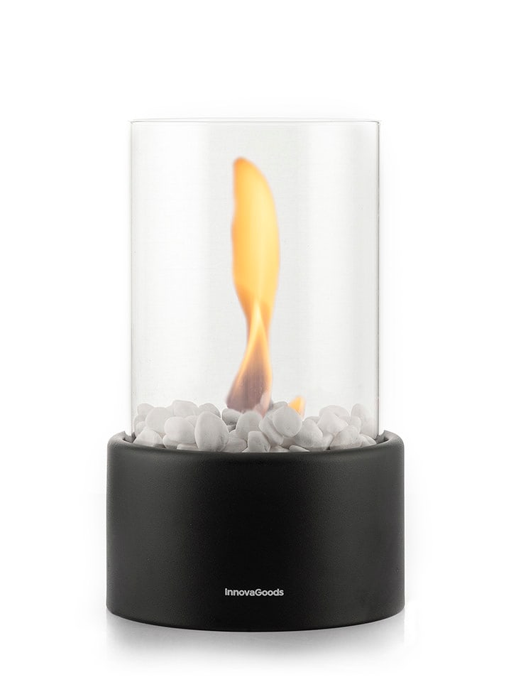 InnovaGoods Kominek stołowy w kolorze czarnym - wys. 26,5 cm rozmiar: onesize