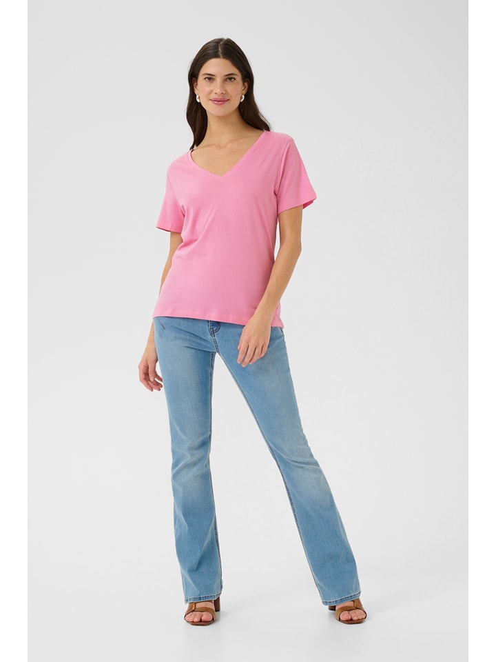 Kaffe Koszulka w kolorze jasnoróżowym rozmiar: XXL