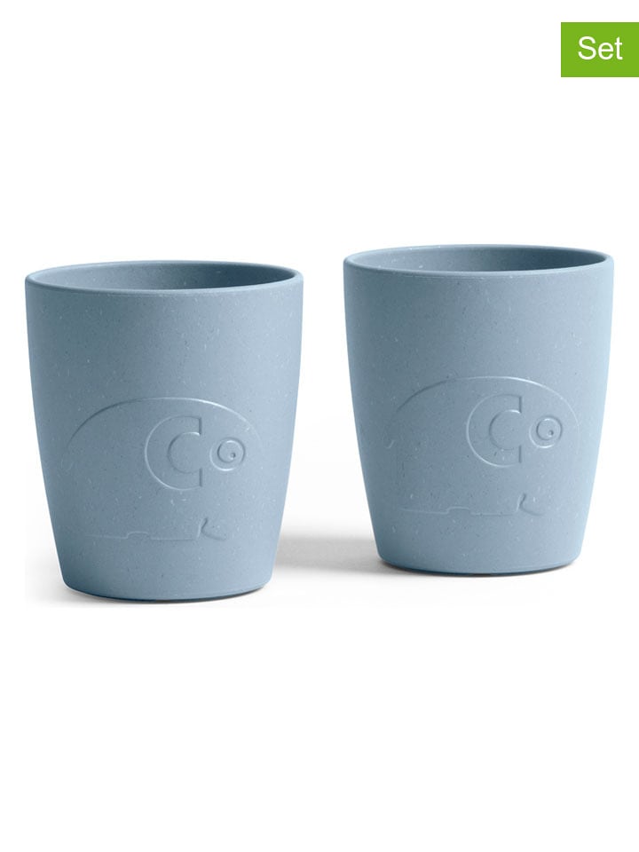 Sebra Kubki (2 szt.) "Mums" w kolorze niebieskim - 4 m+ rozmiar: onesize