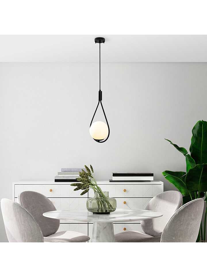 ABERTO DESIGN Lampa wisząca "Gharib" w kolorze czarnym - 136 x 20 cm rozmiar: onesize