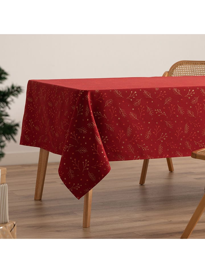 GAMUSI Obrus "Berrie" w kolorze złoto-czerwonym rozmiar: 140x200 cm