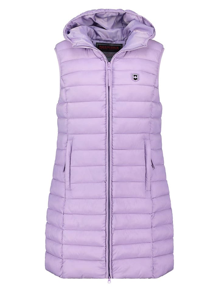 ANAPURNA Kamizelka pikowana "Vakitalana Long" w kolorze lawendowym rozmiar: L