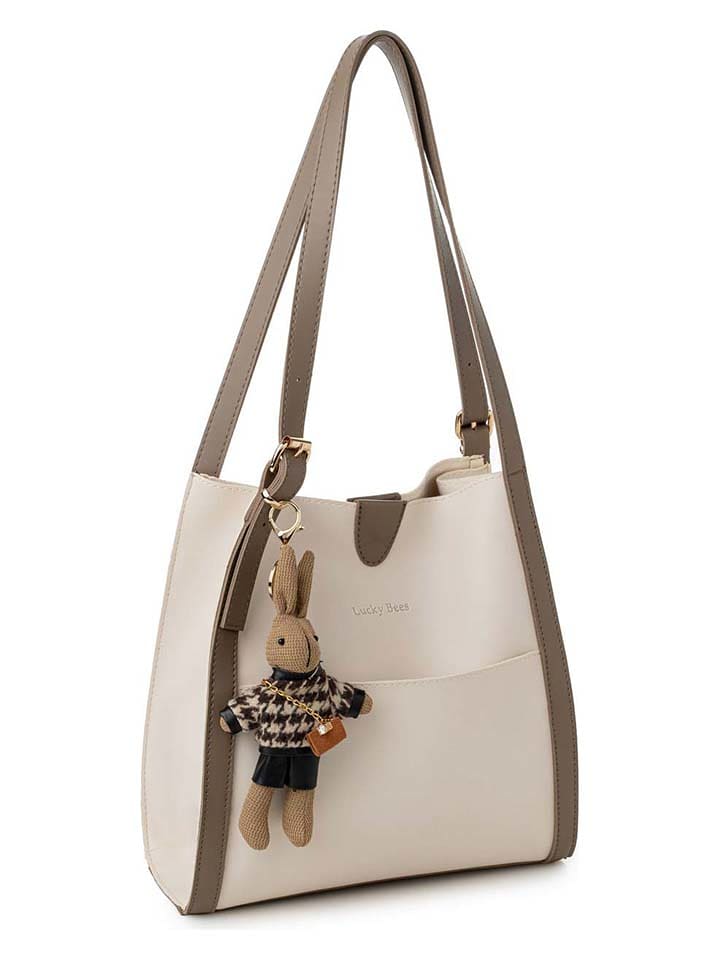 Lucky Bees Torebka w kolorze kremowym - 28 x 31 x 10 cm rozmiar: onesize