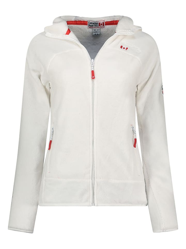 Canadian Peak Kurtka polarowa "Upaloodeak" w kolorze białym rozmiar: M