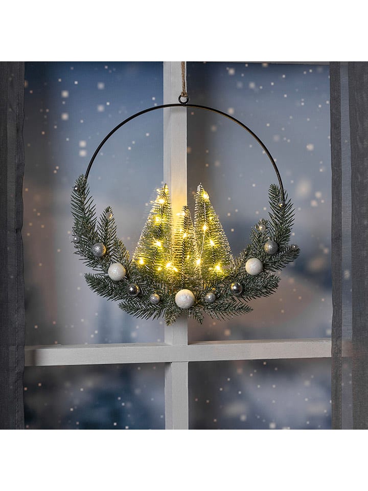 Profiline Dekoracyjna zawieszka LED "Christmas" w kolorze czarno-zielonym - Ø 30 cm rozmiar: onesize