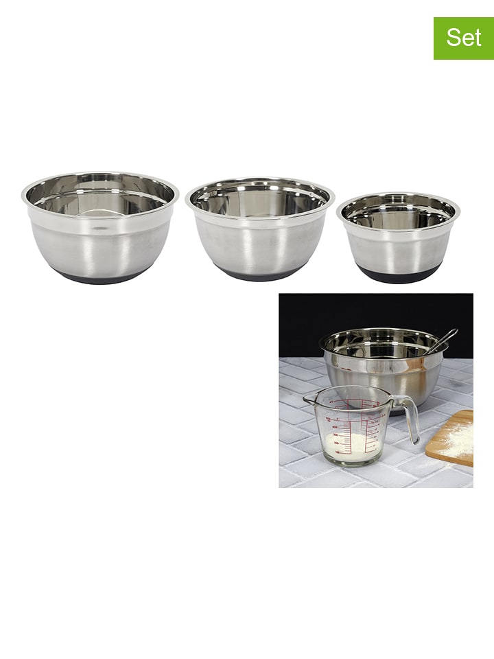 COOK CONCEPT Miski (3 szt.) w kolorze srebrnym rozmiar: onesize