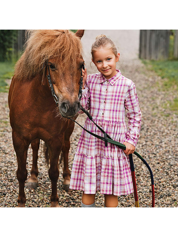 COOL CLUB Sukienka w kolorze różowo-białym rozmiar: 110