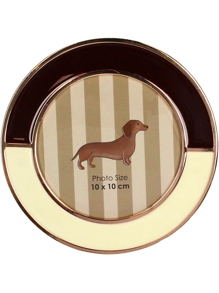 Kersten Ramka "Aloy" w kolorze brązowo-kremowym na zdjęcia - Ø 10 cm rozmiar: onesize