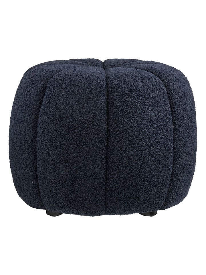 House Nordic Puf "Paisley" w kolorze granatowym - wys. 38 x Ø 48 cm rozmiar: onesize