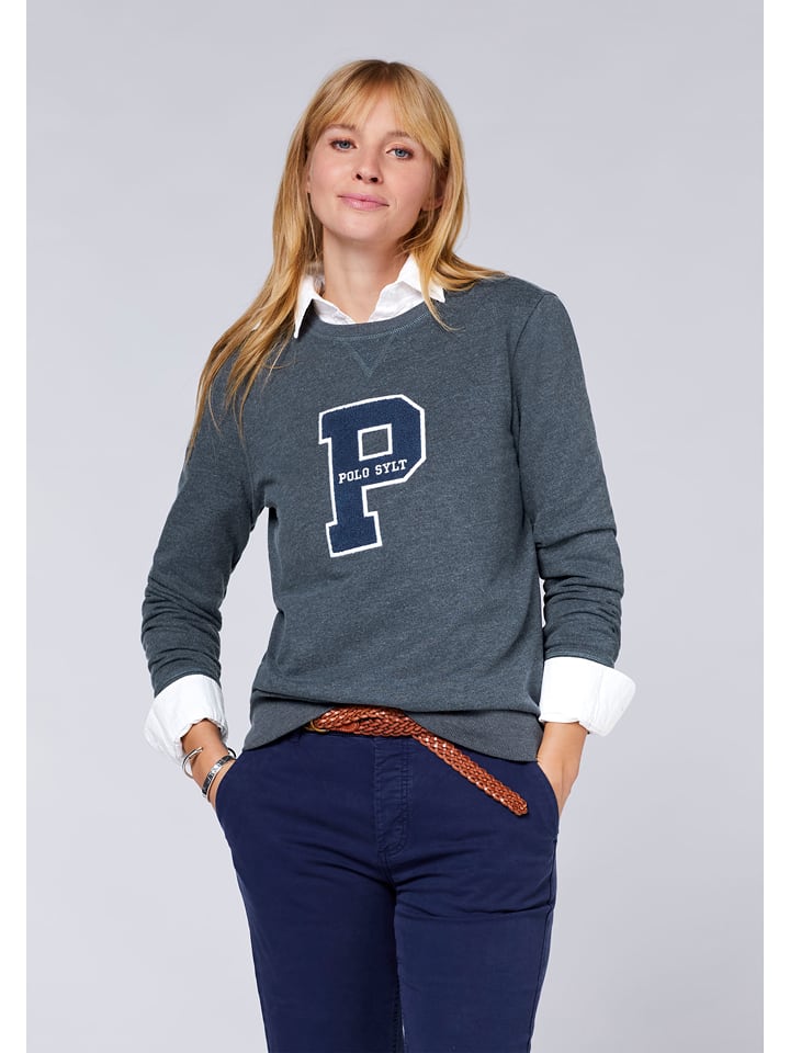 Polo Sylt Bluza w kolorze szarym rozmiar: L