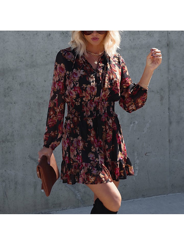 LA Angels Sukienka w kolorze czarno-jasnoróżowym rozmiar: XL