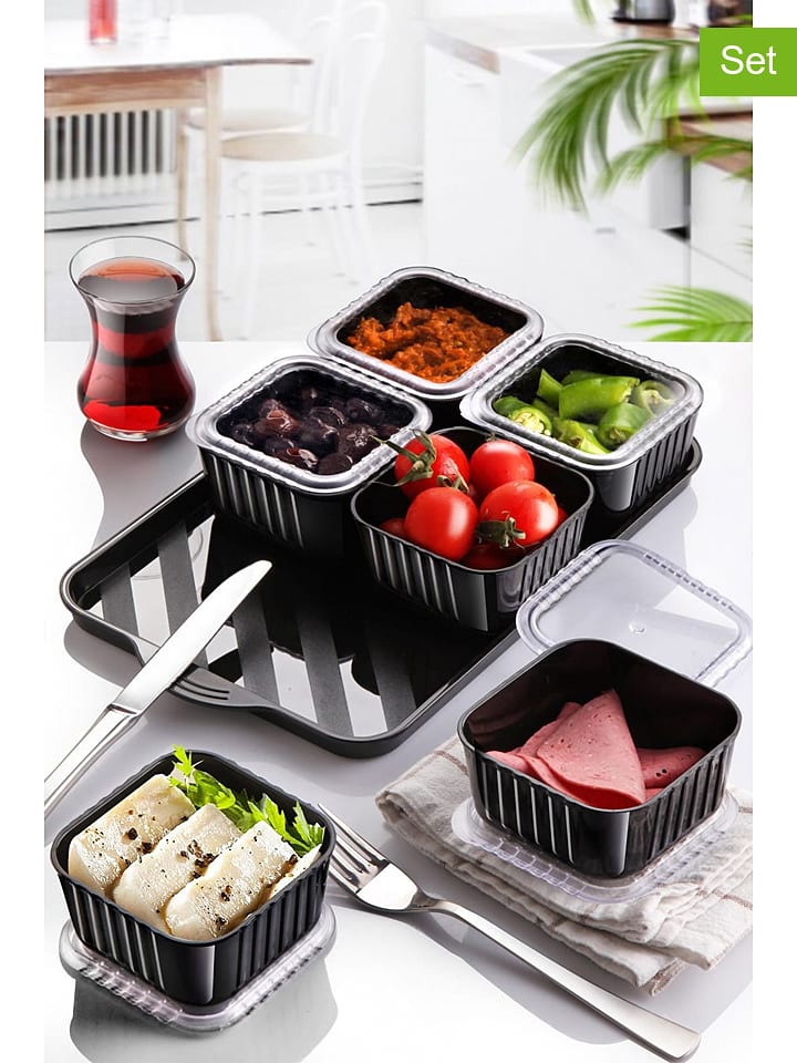 Violeta Home 7-częściowy zestaw w kolorze czarnym rozmiar: onesize