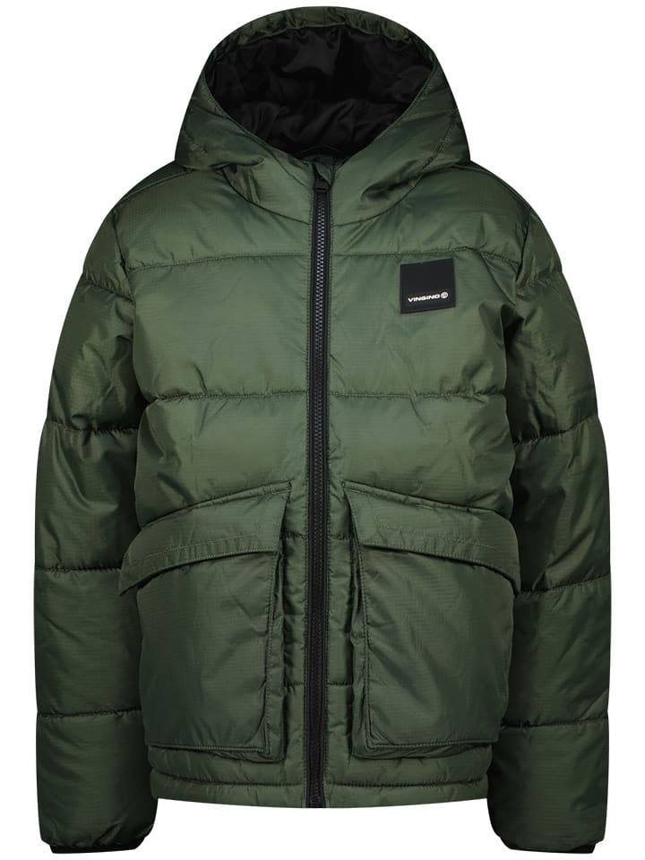 Vingino Kurtka pikowana w kolorze ciemnozielonym rozmiar: 128