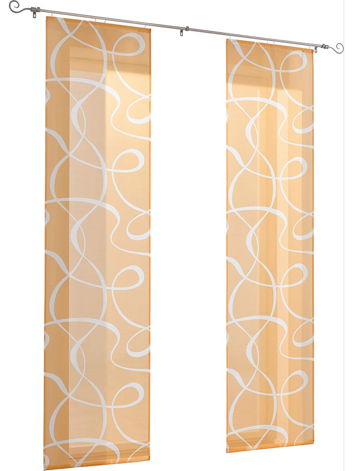 heine home Zasłona przesuwna w kolorze pomarańczowym rozmiar: 225x60 cm