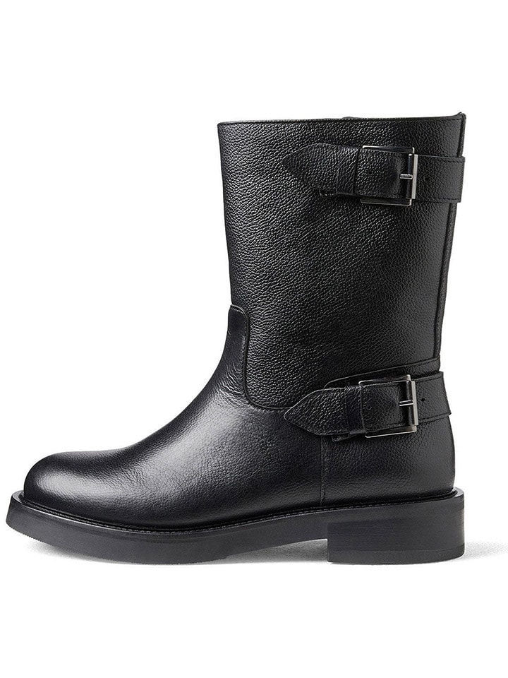 Tamaris Skórzane botki w kolorze czarnym rozmiar: 38