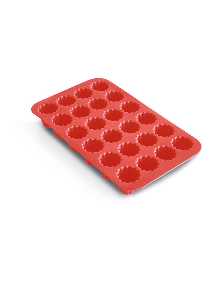 Guardini Silikonowa forma w kolorze czerwonym do muffinek - 28,5 x 17 x 3,5 cm rozmiar: onesize
