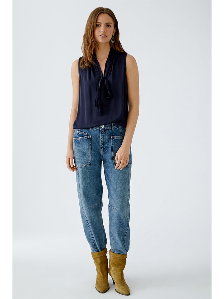 Oui Bluzka w kolorze granatowym rozmiar: 40