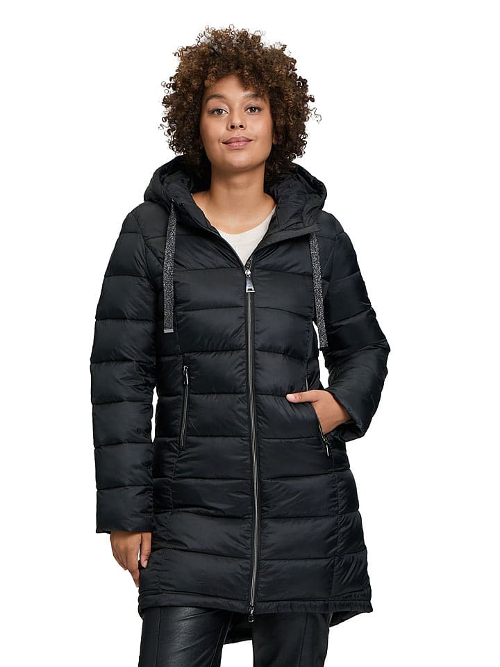 CARTOON Płaszcz pikowany w kolorze czarnym rozmiar: 46