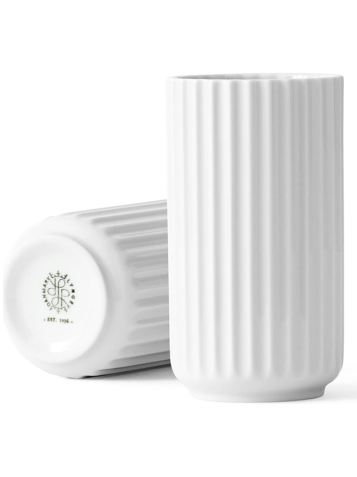 LYNGBY Wazon "Lyngby" w kolorze białym - wys. 12,5 cm rozmiar: onesize