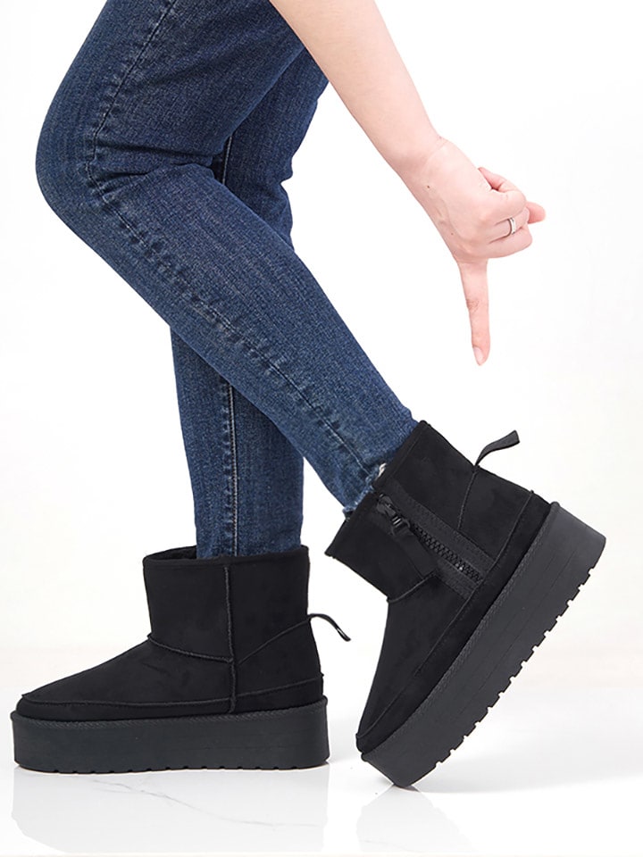 C'M Botki zimowe w kolorze czarnym rozmiar: 36