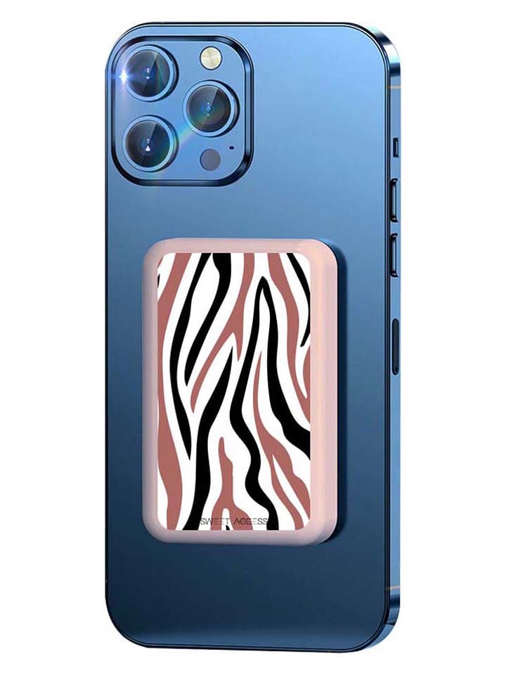 SWEET ACCESS Powerbank w kolorze jasnoróżowo-biało-czarnym - 10000 mAh rozmiar: onesize