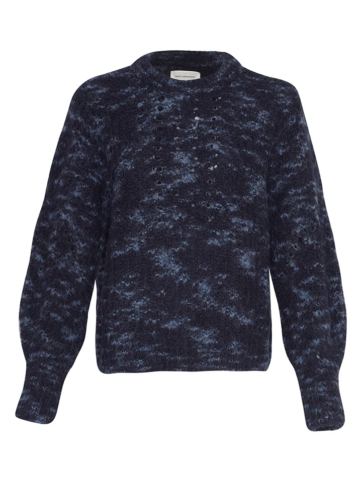 MOSS COPENHAGEN Sweter w kolorze granatowym rozmiar: M/L