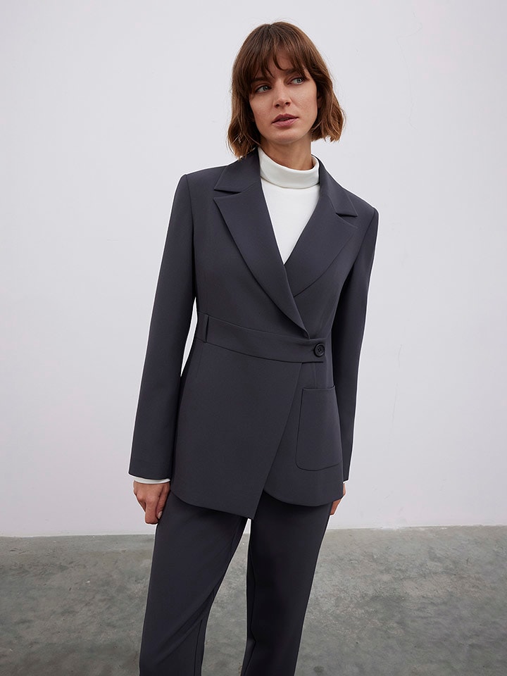 BGN Blezer w kolorze antracytowym rozmiar: 40