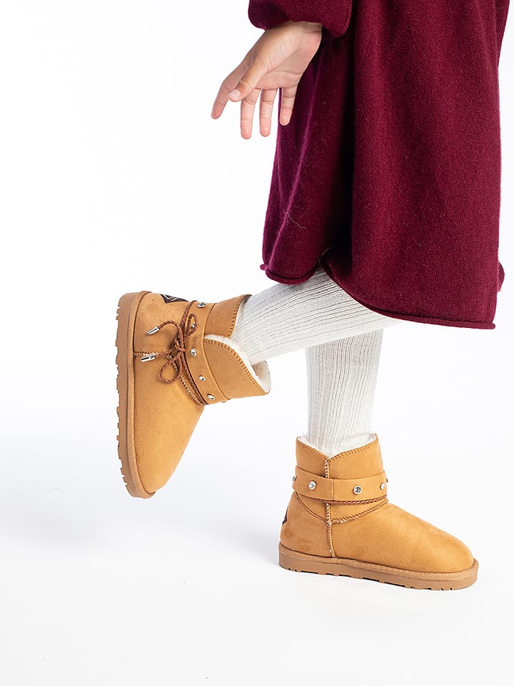 ISLAND BOOT Botki zimowe "Cristinette" w kolorze jasnobrązowym rozmiar: 30