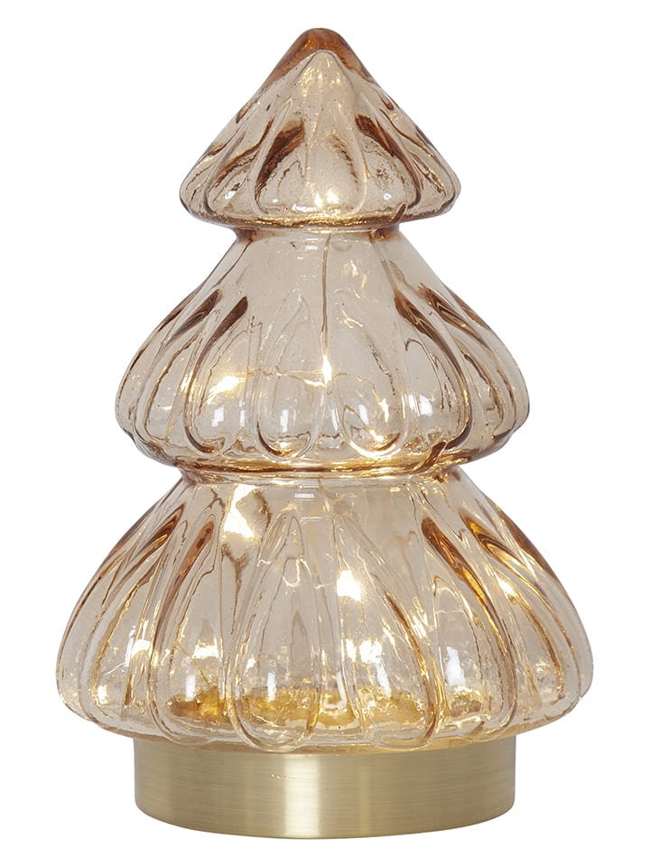 STAR Trading Figurka dekoracyjna LED "Abete" w kolorze beżowym - wys. 18 cm rozmiar: onesize