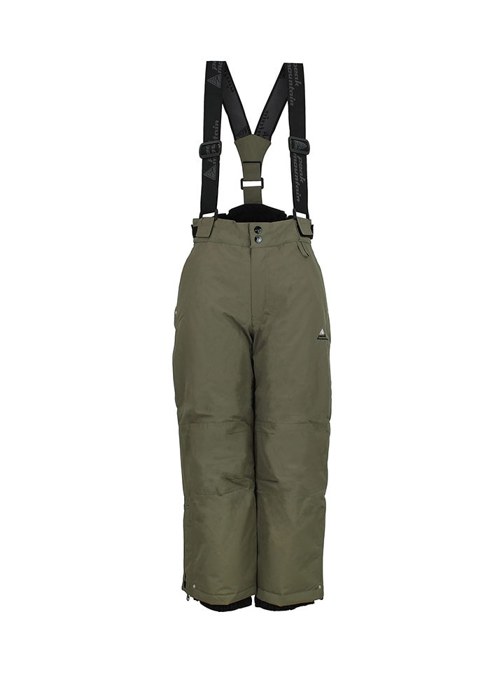Peak Mountain Spodnie narciarskie w kolorze khaki rozmiar: 110